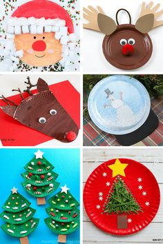 christmas crafts for kids to make with paper plates