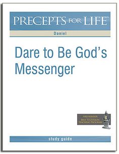 the book cover for dare to be god's messengerer, which is written in blue