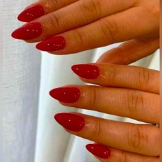 Valentine’s Day Sophisticated Elegant Red 24 Set Almond Shape Nails Almond Nails Red, Shape Nails, Almond Nails Designs, Almond Shape, Red Nail, Fake Nail, Homecoming Nails, Elegant Red, Fire Nails