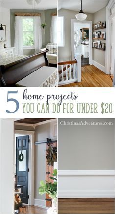 the top five home projects you can do for under $ 20, including an entry way and