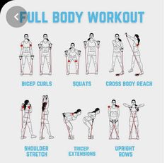 the full body workout poster shows how to do an exercise with one arm and two legs