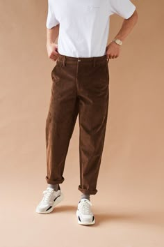 Trousers Outfit Men, Corduroy Pants Outfit, Corduroy Pants Men, Muted Colour, Colour Set, Smart Shorts, Pants Outfit Men, Cord Trousers, Cords Pants