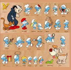 an image of the smurfs character sheet