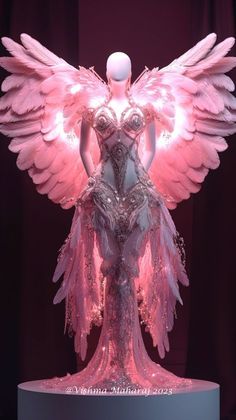 Rave Angel Outfit, Drag Gown, Mystical Dresses, Drag Queen Dress, Vishma Maharaj, Queen Outfits, Drag Queen Outfits, Angel Outfit, Fantasy Gowns