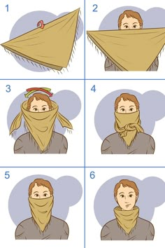 how to tie a scarf around your head