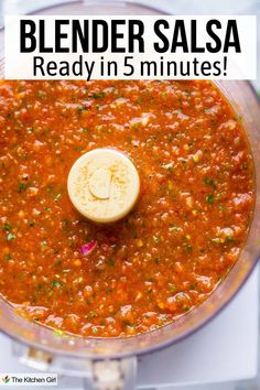 Blended salsa in food processor. Title: Blender Salsa ready in 5 minutes! Roasted Tomato Salsa Recipe, Roasted Salsa Recipe, Blender Salsa, Roasted Salsa, Tomato Salsa Recipe, Roasted Tomato Salsa, Restaurant Style Salsa, Roasted Vegetables Oven, Relish Recipes