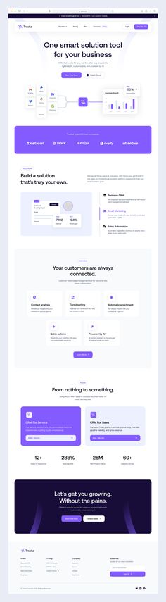 the landing page for an app that is designed to look like it has purple and white lines