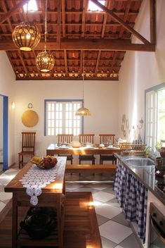 the kitchen is clean and ready to be used for dinner or other special occasion in someone's home