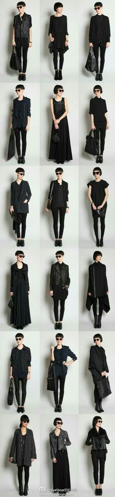 Minimalisticky Chic, Black Clothes, Black Clothing, Looks Black, Wedding Idea, All Black Outfit, Looks Chic, Trendy Style, Dark Fashion