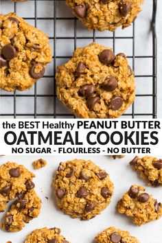 the best healthy peanut butter oatmeal cookies