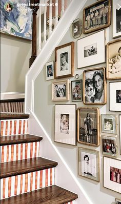 Gallery Wall Dining Room Eclectic, Basement Stairs Gallery Wall, Gallery Wall Staircase Family Pics, Gallery Wall Entrance, Artwork In Stairwell, Gallery Wall White Walls, Picture Collage Living Room, Photo Wall Layout Bedroom, Staircase Wall Photos