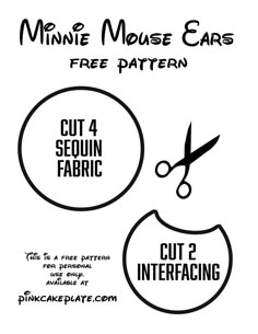 the instructions for how to cut and sew an ear with this free sewing pattern