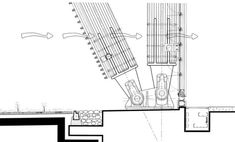 an architectural drawing shows the floor plan for a building that has been constructed into two levels