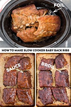 how to make slow cooker baby back ribs in the crock pot with instructions