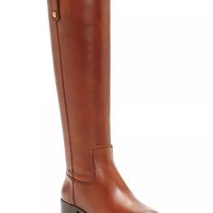 I.N.C. International Concepts' Fawne Wide-Calf Riding Boots Are Fashioned With A Sensible Heel And Studded Pull-Tab Details Bringing A Sleek Silhouette To A Variety Of Looks. Regular Calf Options Available For This Style On Page 4828742 Shaft Height: 15-1/3"; Circumference: 16-3/5"; Measured On A Size 6m Round-Toe Wide-Calf Riding Boots Half Zipper Closure At Inner Ankle; Studded Pull-Tab Details At Collar Shaft Height & Circumference Will Vary By Size 1-1/4" Heel V Elastic Gore At Calf For Easy Fall Riding Boots, Stylish Fall Boots, Tan Riding Boots, Wide Calf Riding Boots, Cognac Boots, Equestrian Boots, Black Boots Tall, Tall Leather Boots, Leather Riding Boots