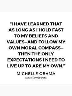 a quote from michele obama about being afraid to learn how to live in the world