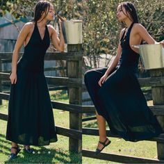 New With Tag No Flaws Smoke Free Maxi Length Length From Chest 50in Convertible Maxi Dress, Black Linen Dress, Black Linen, Free People Black, Linen Dress, Free People Dresses, Convertible, Free People, Women's Dress