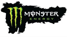 the monster energy logo on a white background