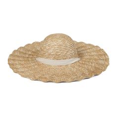 the scalloped, sunshine, sea-loving hat of your dreams.  made from golden wheat straw weave, this dome crown sun hat is perfect for days spent in the sunshine. features a cream cotton ribbon and wavy scalloped brim.   *due to crown shape and design, this style generally runs approx 1cm small Sea Hat, Straw Boater Hat, Straw Boater, Golden Wheat, Lack Of Color, Cotton Ribbon, Straw Sun Hat, Boater Hat, Childrens Hats