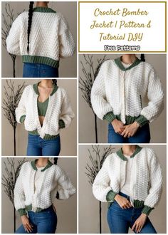 A Trendy Crochet Bomber Jacket For Those Cold Days Origami Paper Plane, Crochet Autumn, Paper Dragon, Crochet Cardigans, Patchwork Blanket, Autumn Ideas, Easy Origami, Crochet Design Pattern