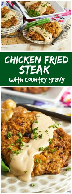 chicken fried steak with country gravy is an easy and delicious dinner that's ready in under 30 minutes