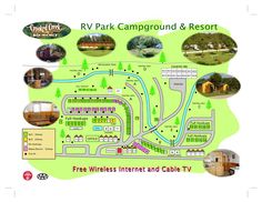 the rv park campground and resort map