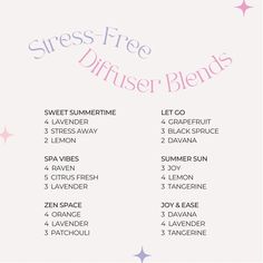 Young Living Essential Oil Diffuser, Diy Lotions, Summer Diffuser Blends, Essential Oils Young Living, Calming Oils, Diy Lotion