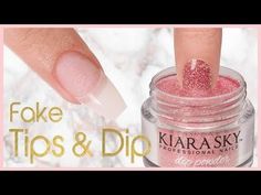 Dip Nails With Acrylic Tips, Dip Nails Step By Step, How To Do Dip Powder Nails With Tips, Nail Dip With Tips, Dip Powder Nails With Tips Almond, Dip Acrylic Nails How To Do, Diy French Tip Dip Nails, Dip Nails With Tips Almond, How To Apply Tips To Nails