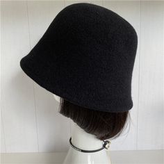 Embrace elegance with our 100% wool Foldable Cloche Hat. Expertly designed for women, this adjustable hat is a fall and winter staple. Its foldable feature ensures versatility, making it a chic and thoughtful gift for any stylish woman." Chic Wool Cloche Hat For Winter, Solid Wool Felt Hat For Winter, Wool Felt Hat For Winter, Chic Wool Cloche Hat, Wool Wide Brim Cloche Hat, Elegant Wool Cloche Hat For Fall, Solid Winter Cloche Felt Hat, Wide Brim Wool Cloche Hat, Winter Felt Cloche Hat