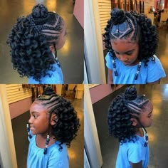 Crochet Kids Hairstyles, Crochet Styles For Kids, Crochet Braid Styles For Kids, Crochet Hairstyles For Black Kids, Knot Braids, Kids Crochet Hairstyles, Braids And Twists, Black Kids Braids Hairstyles, Mixed Girl