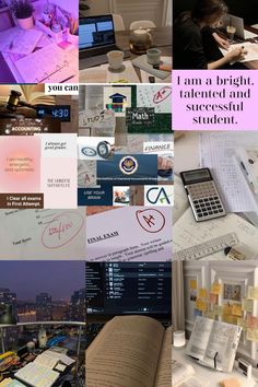 there are many different pictures with the words i am a bright talented and successful student