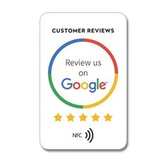 the google customer review badge with five stars