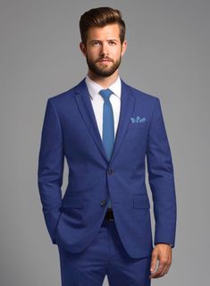 Experience a sharp and refined look with our Italian Turna Cobalt Blue Flannel Jacket. Meticulously crafted from pure wool, this fabric ensures all-day comfort with its gentle feel on the skin. Its plush texture guarantees a luxurious experience as you wear it, while the extraordinary solid pattern in a bold blue hue adds an element of sophistication and style to your ensemble, making it a choice that not only envelops you in comfort but also elevates your fashion to a whole new level. Whether y Blue Flannel Jacket, Professional Meeting, Master Tailor, Flannel Suit, Versatile Jacket, Blue Flannel, Flannel Jacket, Button Jacket, Mens Fashion Summer