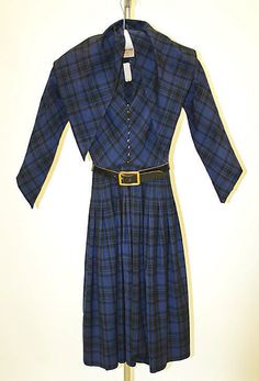 Dress Claire McCardell (American, 1905–1958) Manufacturer: Townley Frocks (American) Department Store: B. Altman & Co. (American, 1865–1990)... Clare Mccardell, Yeohlee Teng, Vera Maxwell, Ann Lowe, Nettie Rosenstein, Pauline Trigere, 1900's Fashion, Hattie Carnegie