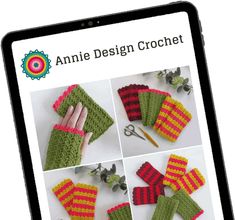 an app showing how to crochet with the annie design crochet book