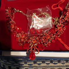 Womens Jewelry Set Very Gorgeous And Great For All Occasions. Womens Jewelry, Women's Jewelry Sets, Jewelry Set, Womens Jewelry Necklace, Jewelry Necklaces, Women Jewelry, Necklaces, Red, Women Shopping