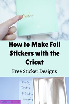 how to make foil stickers with the cricut