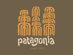 the logo for patagonia, an italian restaurant that has been designed by person