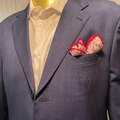 Beautful And Versatile Pocket Silk! New Without Tags 100% Silk Red, White, And Blue Floral With Red Border. Red Border, Silk Pocket Square, Pocket Squares, Pocket Square, Red White And Blue, Blue Floral, Red White, Red And White, The 100