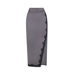 Skims Lace Maxi Skirt /Cover Up Size Small Color Gunmetal New With Tags Elegant High Waist Gray Skirt, Elegant Gray Lined Skirt Bottoms, Elegant Gray Lined Skirt, Gray Skirt For Spring Night Out, Gray Skirt For Night Out In Spring, Elegant Gray Pencil Skirt, Gray Party Skirt, Chic Gray Pencil Skirt For Spring, Chic Gray Party Skirt