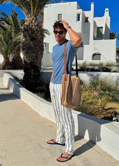 Male Greece Outfit, Pale Boy, Vacation Fits, Greece Outfit, Everyday Clothes, Havaianas Flip Flops, Stories Ideas, Men Fashion Casual Outfits, Friends Tv