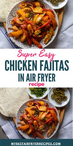 chicken fajitas in an air fryer recipe