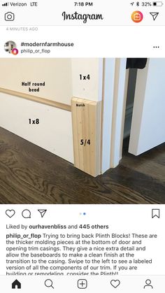 an instagram page showing the price of hardwood flooring and how to install them