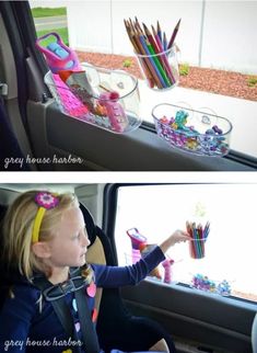 Toddler Road Trip, Car Organization Diy, Trip Activities, Car Activities, Car Organization, Kid Hacks, Toddler Travel