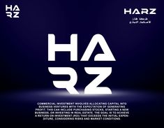 the haz logo is shown in white on a dark background