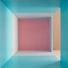 an empty blue and pink room with no one in it's place to see the light