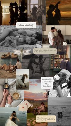 a collage of photos with people in the background and text that says, i am sorry