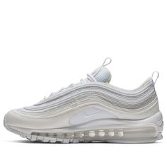 Nike Air Max 97 GS White Vast Grey 921523-100 Nike Air Max 97 White, Dunk Low Nike, Bullet Train, Air Max 98, Marathon Running Shoes, Air Max Plus, Marathon Running, Nike Air Max 97, Running Shoes Sneakers