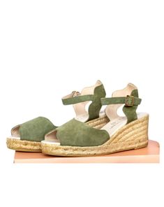 Sage Espadrille sandals Soft Sage Green, Light Sage Green, Scarf Gift, Vacation Mode, Cup Gifts, Green Suede, New City, Strap Design, Espadrille Shoes