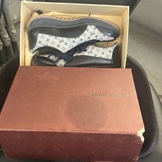 Well Taken Care Of Louis Vuitton Sneakers, Four Spots Of Rust I Believe. In Mint Condition. Navy Blue. A Rare Find. Shoes Louis Vuitton, Louis Vuitton Sneakers, Louis Vuitton Vintage, Vintage Sneakers, Louis Vuitton Shoes, Vintage Louis Vuitton, Mint Condition, Athletic Shoes, Rust